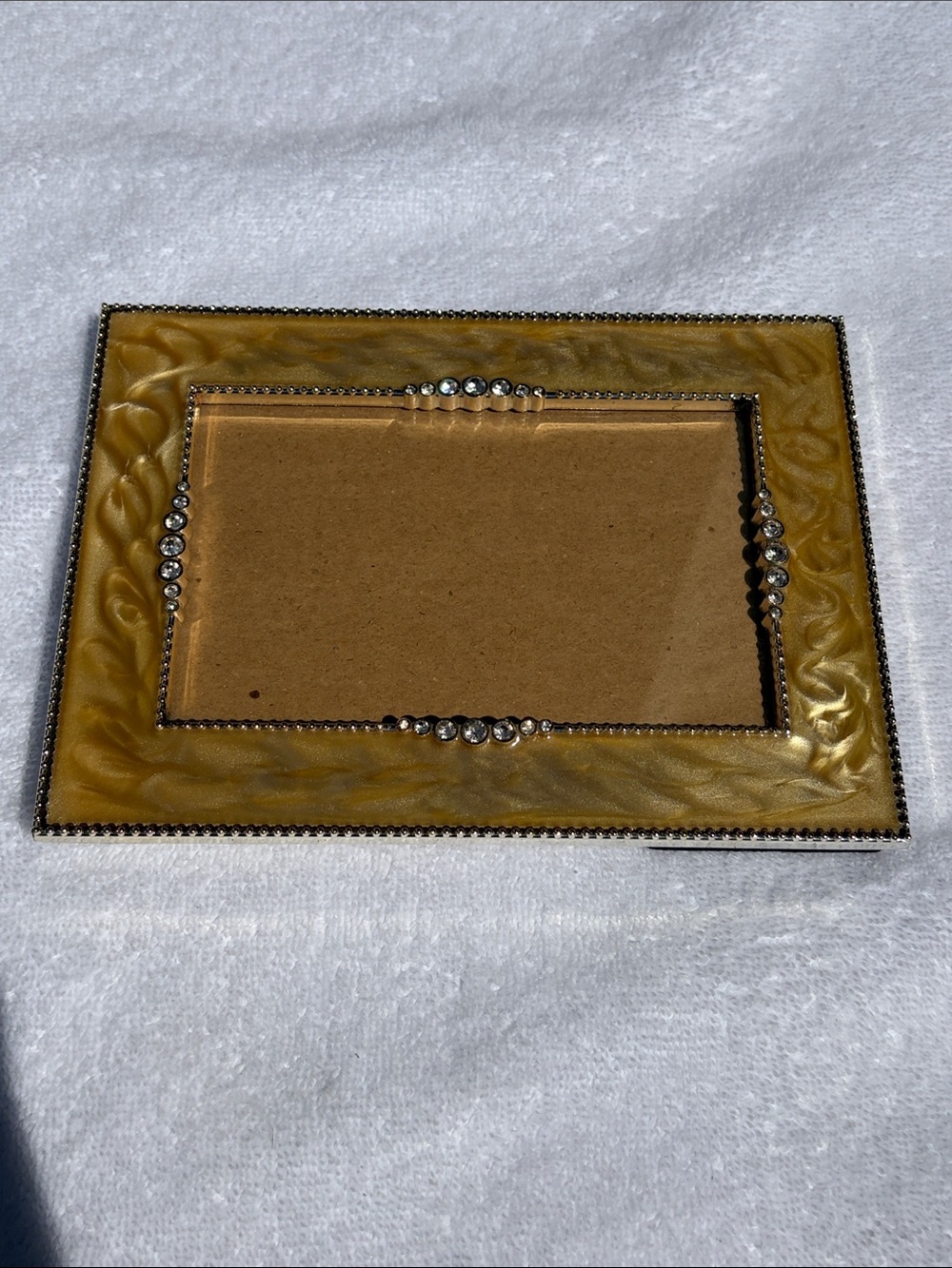 Gold Decorative Rhinestone Photo Frame